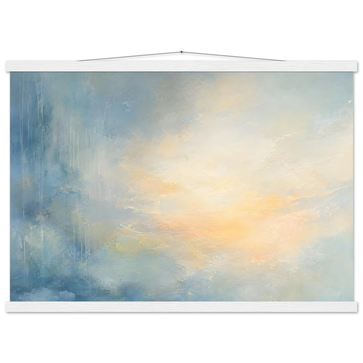 Dawn after Rain: sunrise, coastline and washed light. Fine art poster by The Light Stays.