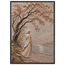 Spring Walk: petra and flora. Framed fine art print, alternate frame and size.