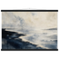 Tidal Ink, sea and coastal landscape. Archival fine art poster shown framed.