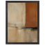 Terracotta Diptych, Panel I of II: two panels, terracotta and cream. Framed fine art print.