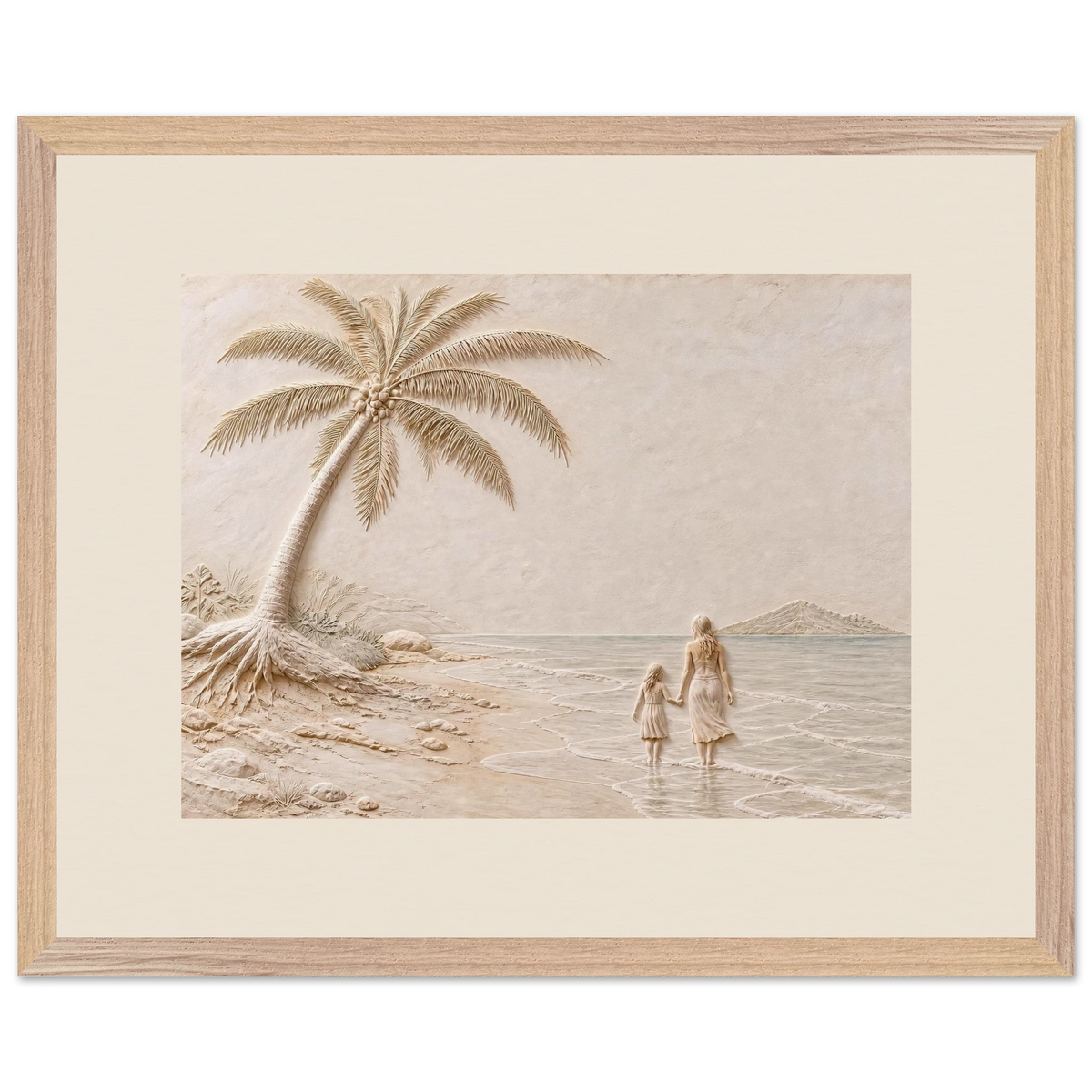 First Tide, sea and coastal landscape. Archival framed fine art print shown framed.
