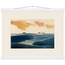 Amber and Indigo: abstract, coastline and color field. Fine art poster by The Light Stays.