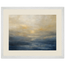 Golden Sea Mist: sea and coastal landscape. Framed fine art print, alternate frame and size.