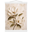 Gilded Magnolia: flowers and botanical. Museum-quality fine art poster.
