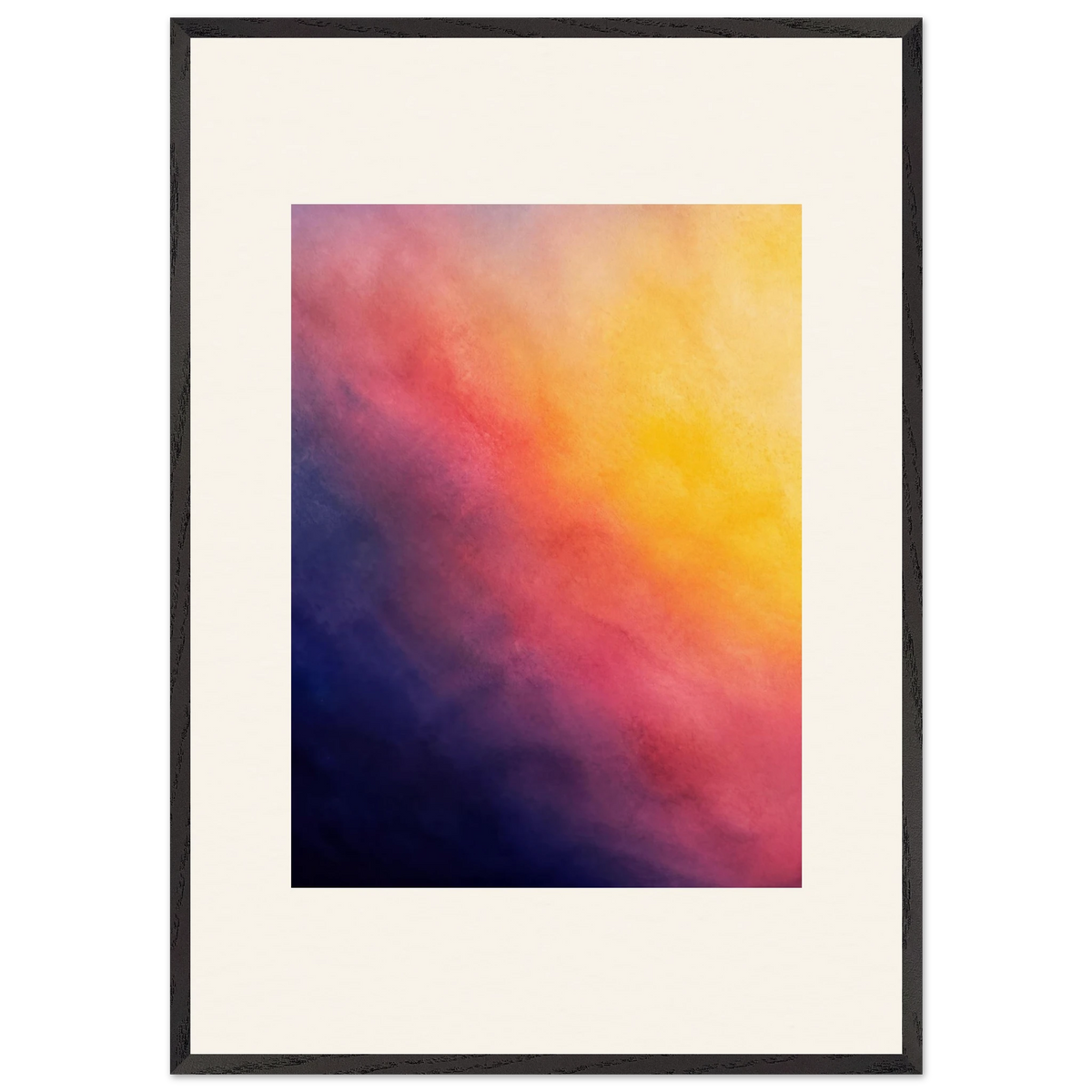 Turquoise and Gold: gradient, night and morning. Framed fine art print by The Light Stays.