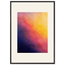 Turquoise and Gold: gradient, night and morning. Framed fine art print by The Light Stays.