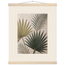 Carved Fronds: impasto, leaves and sand tones. Fine art poster, alternate frame and size.