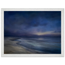 Blue Hour Shore, sea and coastal landscape. Archival framed fine art print shown framed.