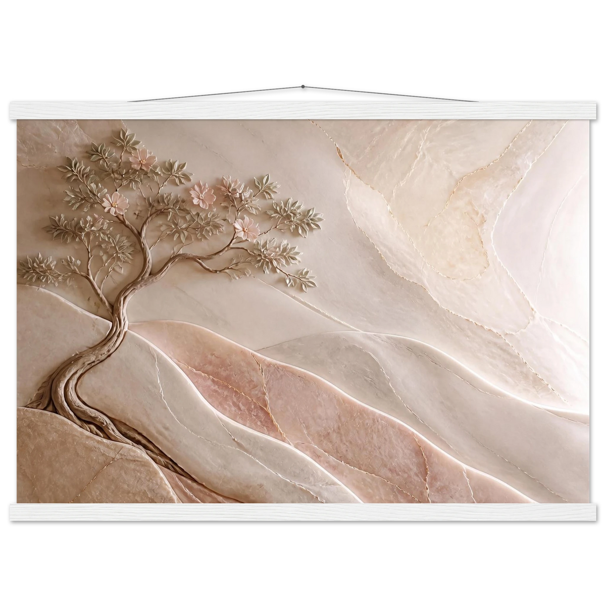 Stone Dawn: petra and siena. Museum-quality fine art poster.