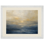 Golden Sea Mist: sea and coastal landscape. Framed fine art print, alternate frame and size.