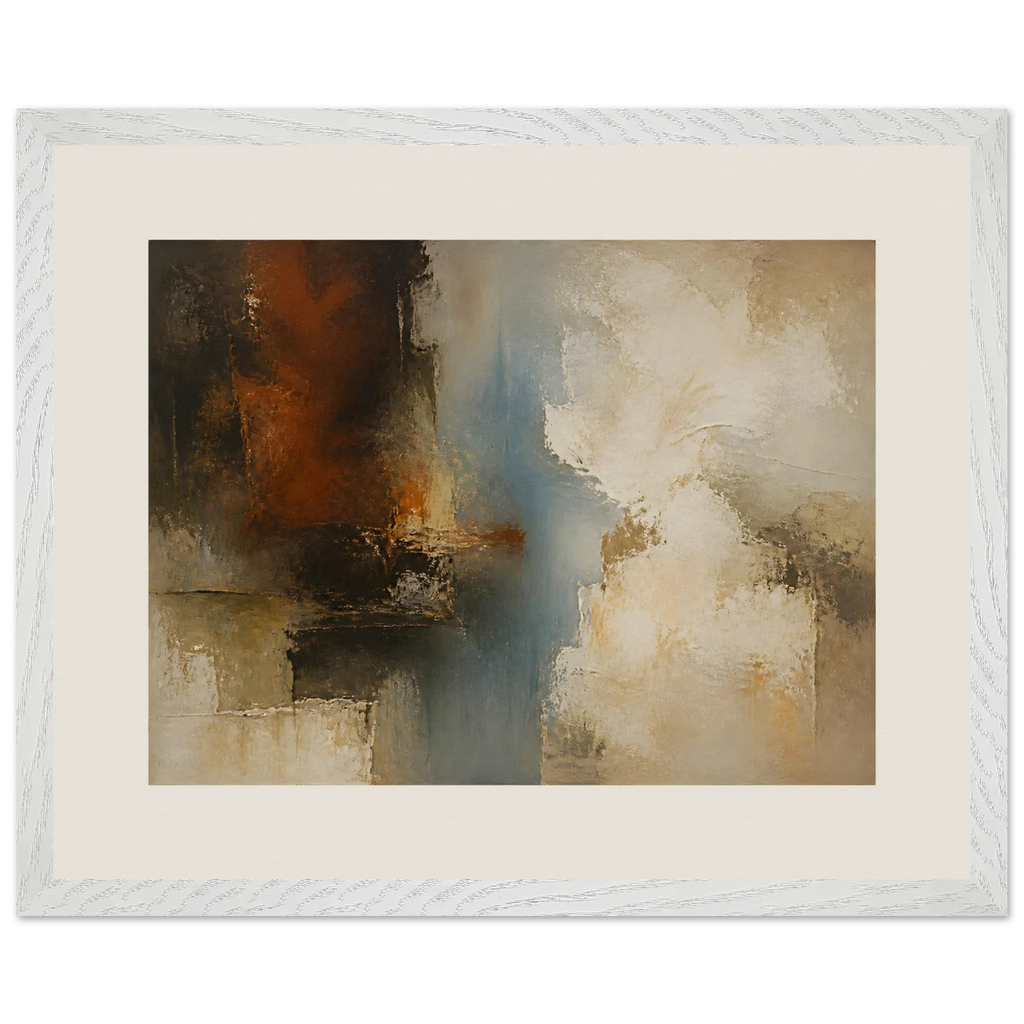 Golden Night, moon and night. Archival framed fine art print shown framed.