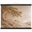 Sandstone Dawn: lumen and siena. Fine art poster, alternate frame and size.