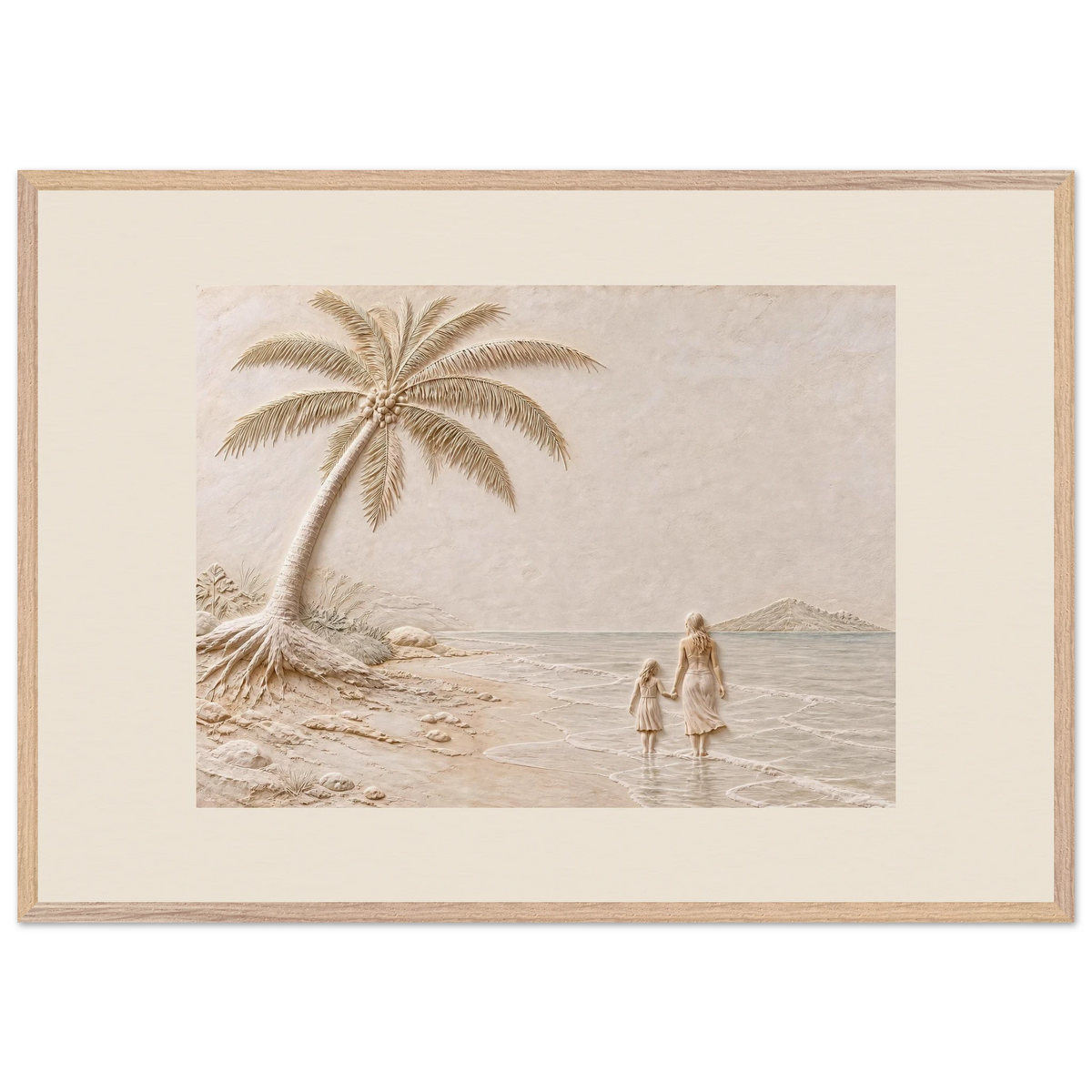 First Tide, sea and coastal landscape. Archival framed fine art print shown framed.