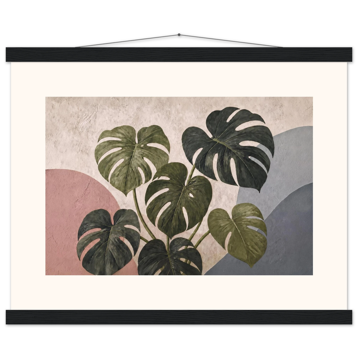 Monstera Sun: botanical and nature. Museum-quality fine art poster.