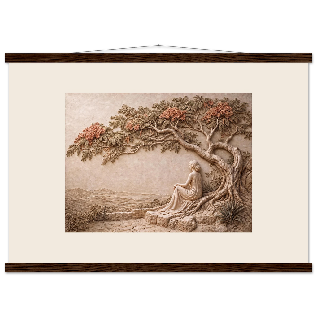 Under the Blossoms: petra and flora. Fine art poster by The Light Stays.