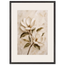 Gilded Magnolia, flowers and botanical. Archival framed fine art print shown framed.