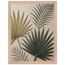Carved Fronds: impasto, leaves and sand tones. Framed fine art print by The Light Stays.