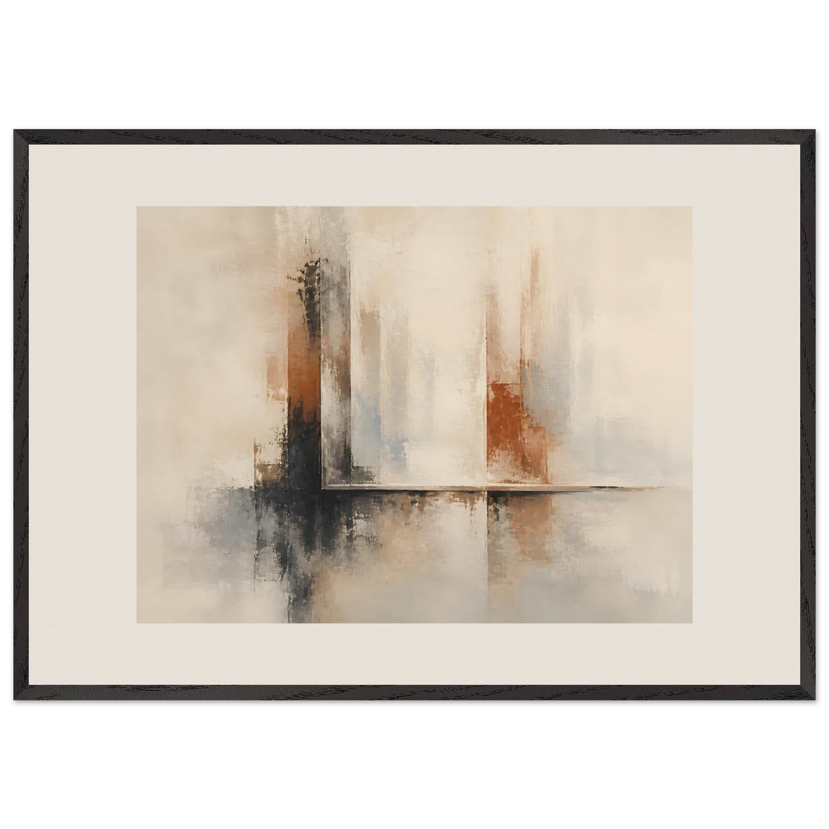 Mineral Threshold: architecture, geometry and rust. Framed fine art print by The Light Stays.