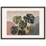 Monstera Sun: botanical and nature. Framed fine art print, alternate frame and size.