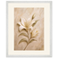 Alabaster Lily, flowers and botanical. Archival framed fine art print shown framed.