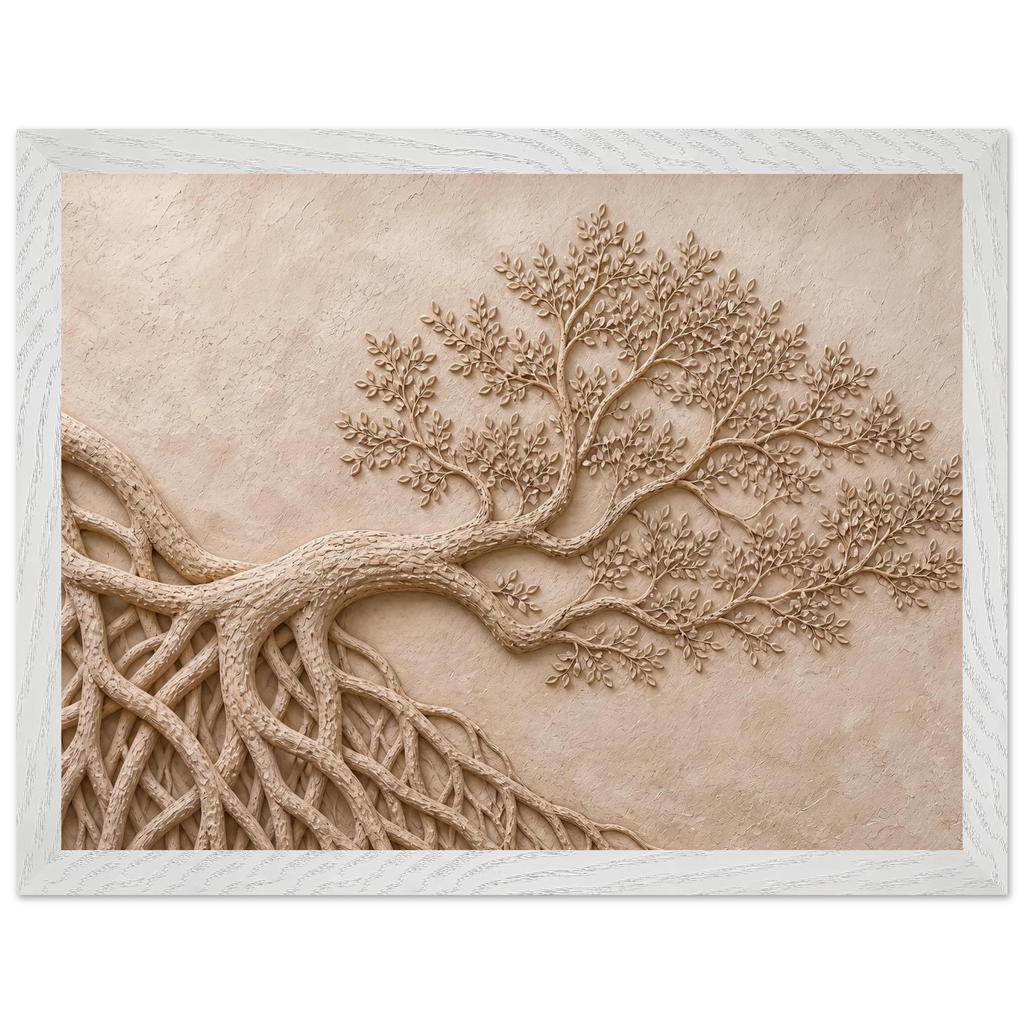Root Lattice: petra and herbarium. Framed fine art print by The Light Stays.