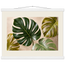 Four Greens: leaves, vivid green and impasto. Museum-quality fine art poster.