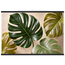 Four Greens: leaves, vivid green and impasto. Fine art poster, alternate frame and size.