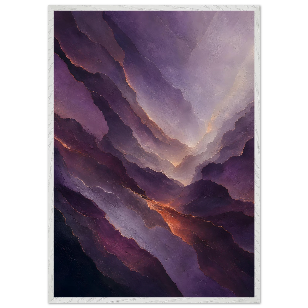 Violet Infinity: moon and night. Framed fine art print by The Light Stays.