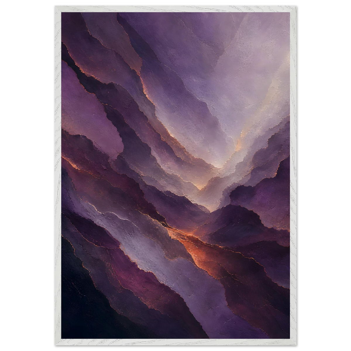 Violet Infinity: moon and night. Framed fine art print by The Light Stays.