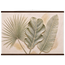Three Leaves: botanical and nature. Fine art poster, alternate frame and size.