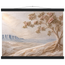 Cliffside Bloom, petra and flora. Archival fine art poster shown framed.