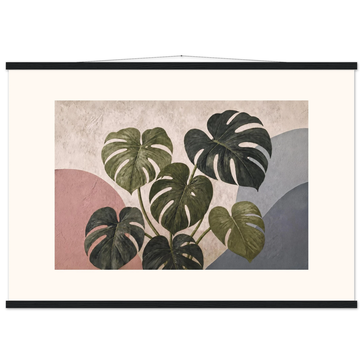 Monstera Sun: botanical and nature. Museum-quality fine art poster.