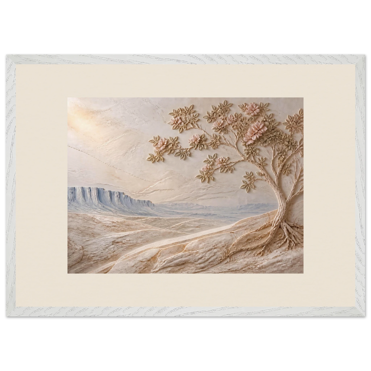 Cliffside Bloom: flowers and botanical. Framed fine art print by The Light Stays.