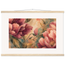 Crimson Peonies, flowers and botanical. Archival fine art poster shown framed.