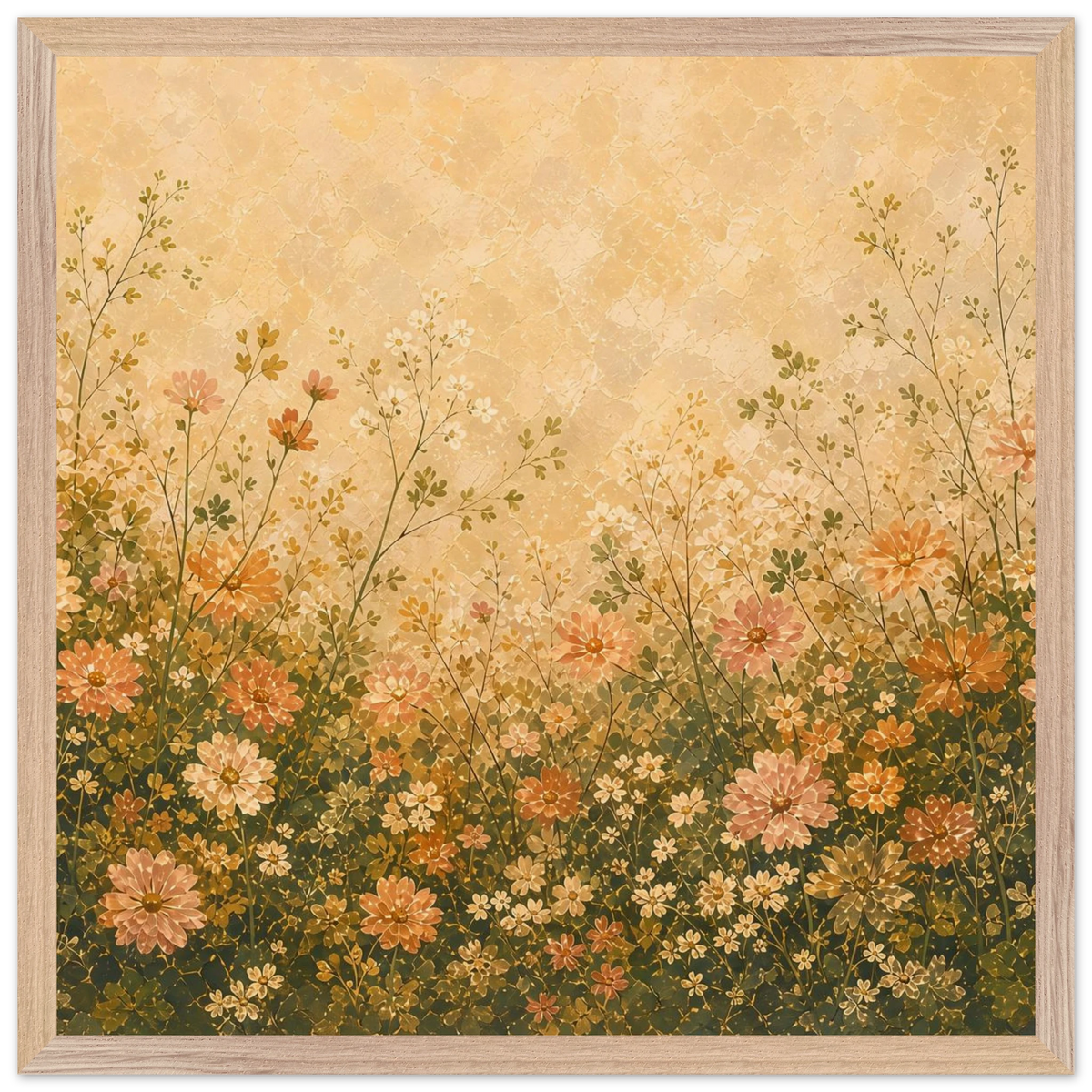 Petal Garden: flowers, botanical and abundance. Framed fine art print by The Light Stays.