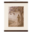 Old Friend, impasto, figure and companion tree. Archival fine art poster shown framed.