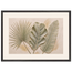 Three Leaves: botanical and nature. Framed fine art print, alternate frame and size.