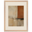 Terracotta Diptych, Panel I of II, two panels, terracotta and cream. Archival framed fine art print shown framed.