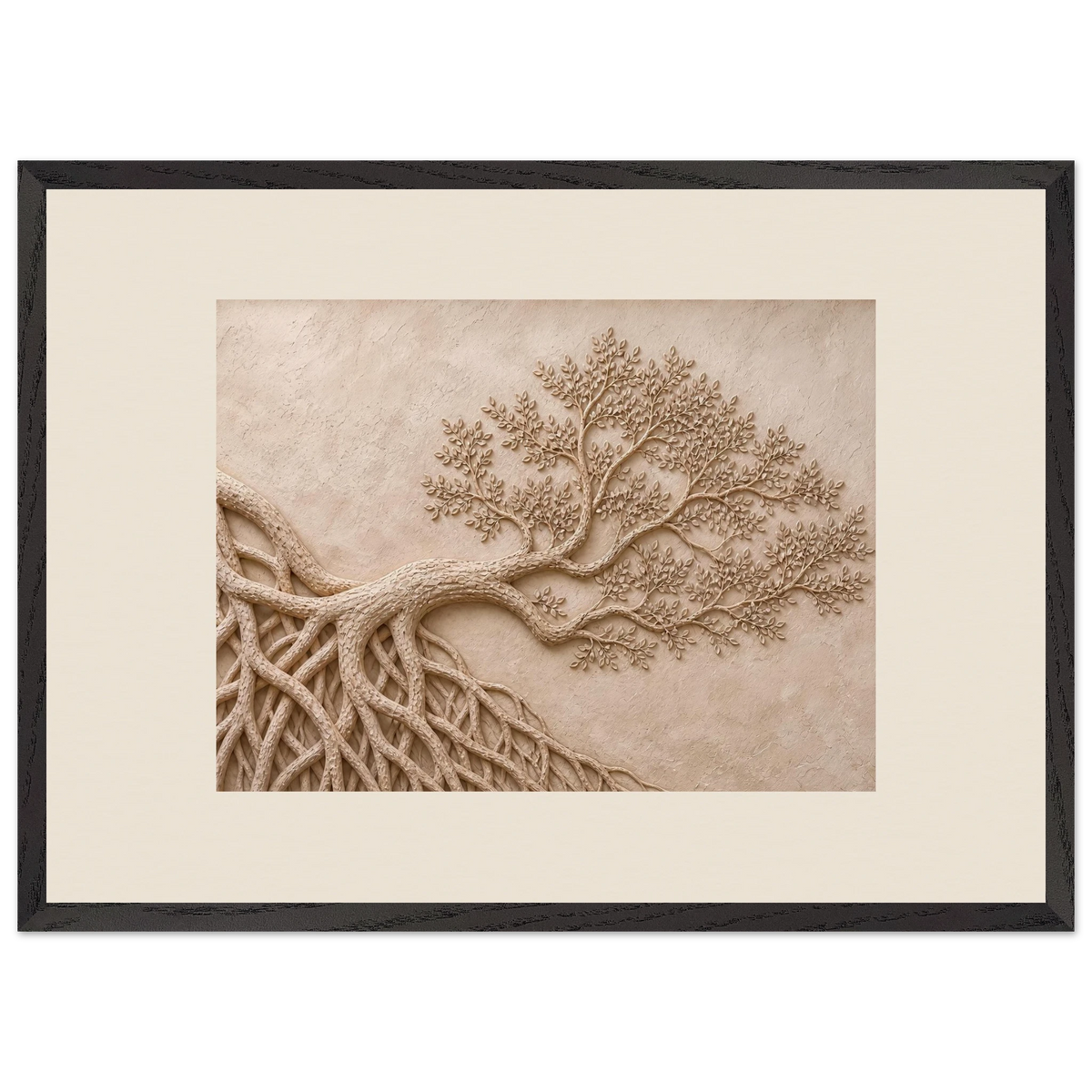 Root Lattice, petra and herbarium. Archival framed fine art print shown framed.