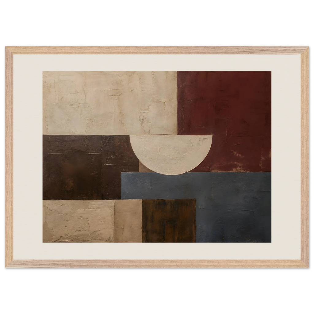 Blocos de Vinho, quadro abstrato emoldurado da The Light Stays.