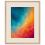 Teal and Orange: gradient, sea and dusk. Framed fine art print by The Light Stays.