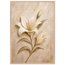 Alabaster Lily, flowers and botanical. Archival framed fine art print shown framed.