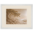 Sandstone Dawn: lumen and siena. Framed fine art print, alternate frame and size.