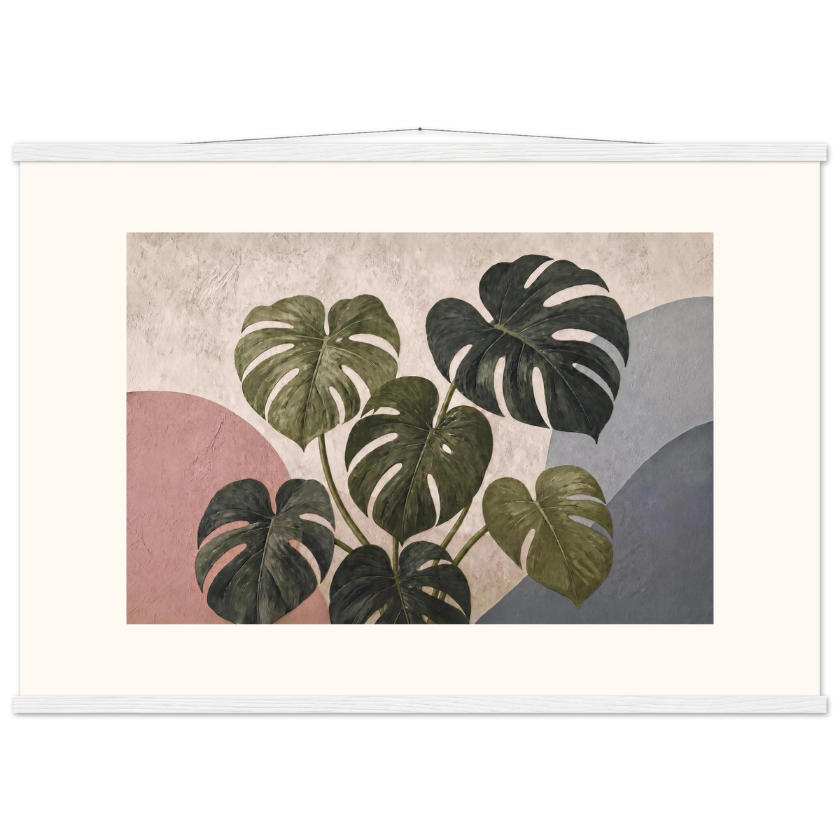 Monstera Sun: botanical and nature. Museum-quality fine art poster.
