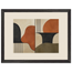 Compass and Clay: geometric abstract, clay and curves. Framed fine art print by The Light Stays.