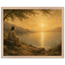 Quadro cristão Bênção do Lago, Jesus sob uma oliveira diante de um lago dourado