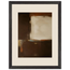 Terracotta Diptych, Panel II of II: two panels, terracotta and cream. Framed fine art print, alternate frame and size.