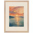Setouchi Peach Dawn, riviera and japandi. Archival framed fine art print shown framed.