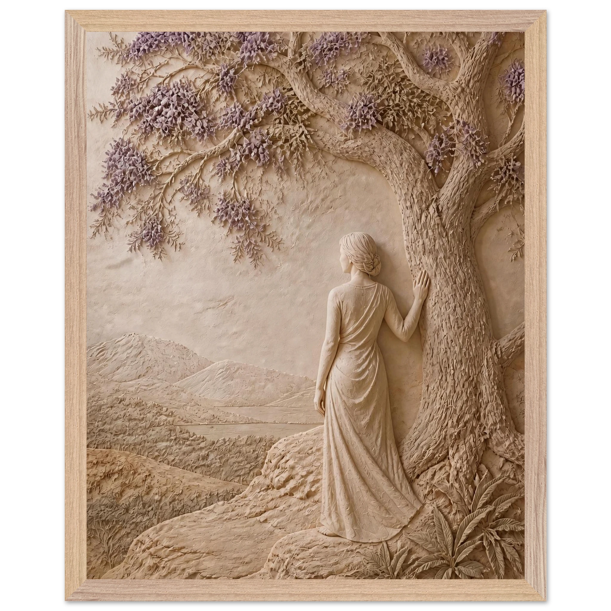 Old Friend: petra and herbarium. Framed fine art print, alternate frame and size.
