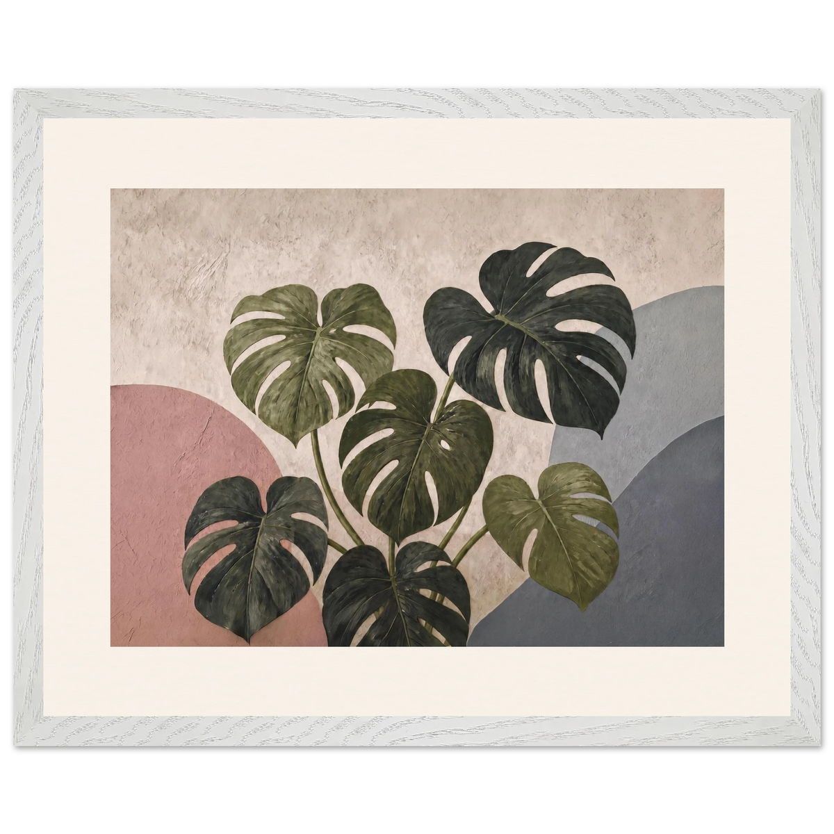 Monstera Sun: botanical and nature. Museum-quality framed fine art print.